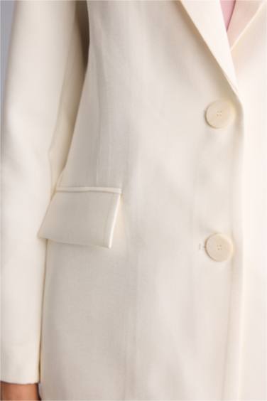 Oversıze Tencel Blazer Ceket - Görsel 4