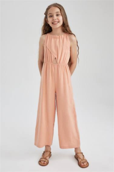 Girl Cotton Overalls