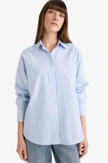 Oversized Long Sleeve Oxford Shirt