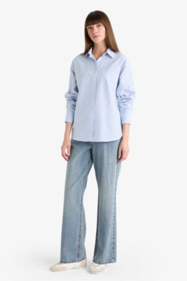 Oversized Long Sleeve Oxford Shirt