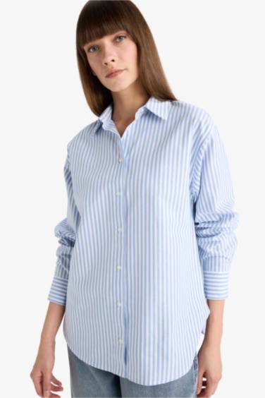 Oversized Long Sleeve Oxford Shirt