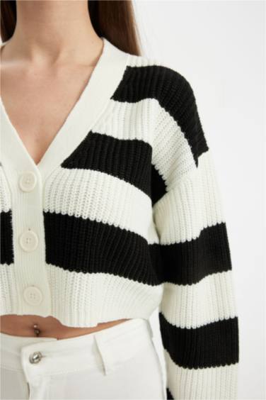 Regular Fit V-Neck Knitwear Cardigan