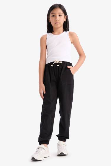 Girl Elastic Waist Sweatpants