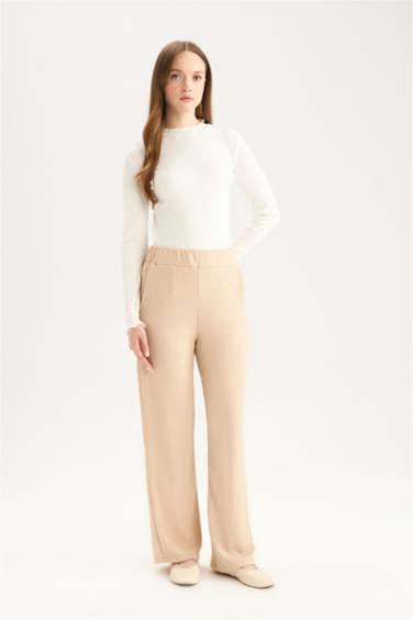 بنطرون منسوج قصة مريحة