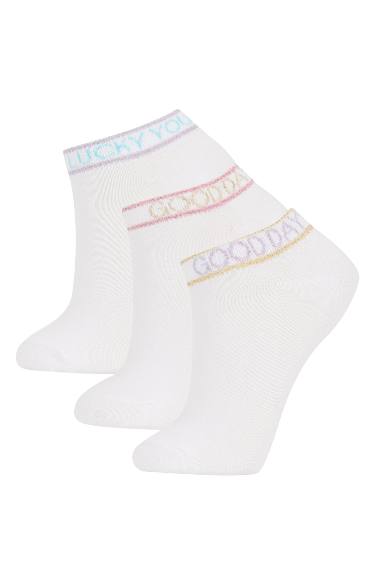 Chaussettes Courtes Coton 3s Fille