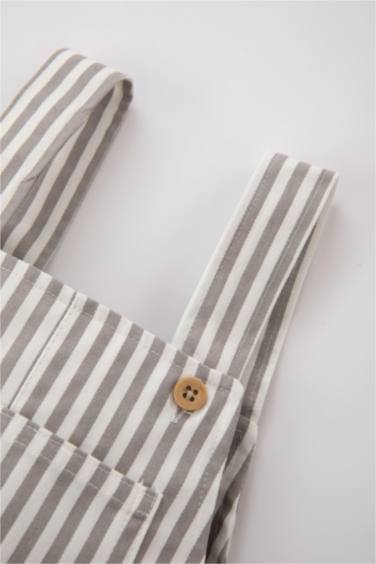 Baby Boy Printed Gabardine Jumpsuit