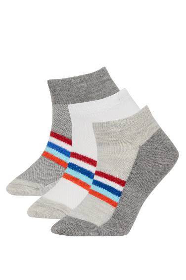 Boy 3 Pack Cotton Booties Socks