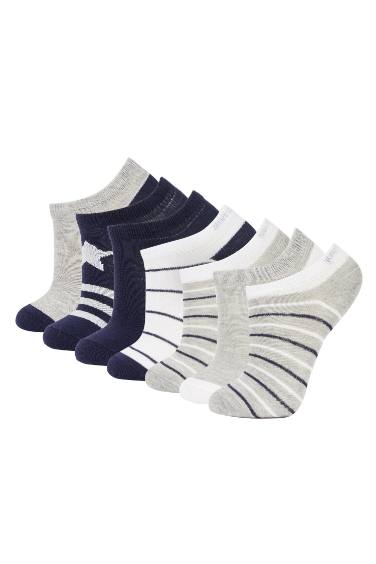 Boy 7 Pack Cotton Booties Socks