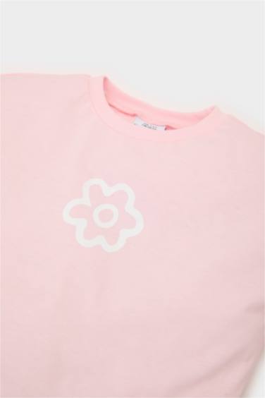 Baby Girl Regular Fit Crew Neck Floral T-Shirt