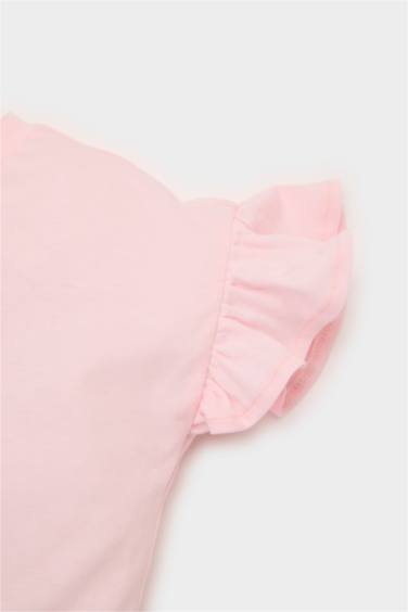 Baby Girl Regular Fit Crew Neck Floral T-Shirt