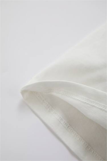 T-Shirt imprimé à Manches Courtes et Col Rond Pour Bébé Fille