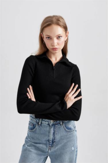 Slim Fit Half Turtleneck Knitwear Pullover