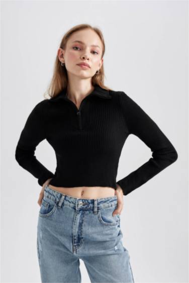 Slim Fit Half Turtleneck Knitwear Pullover