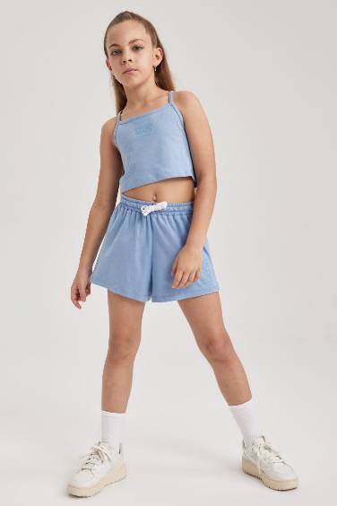 Girl Crop Top Shorts 2-Pack Set