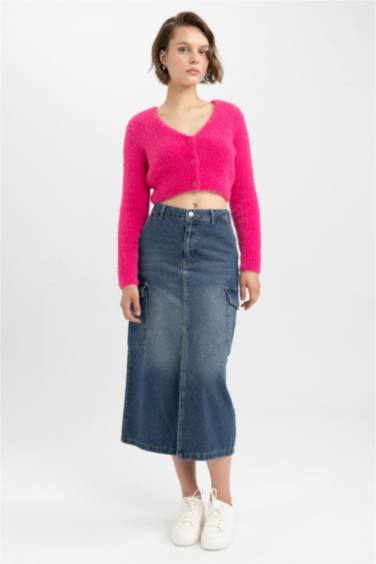 Slim Fit V-Neck Knitwear Cardigan