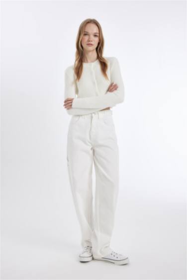 Slim Fit Crew Neck Knitwear Cardigan