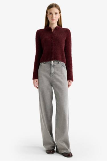 Slim Fit Crew Neck Knitwear Cardigan