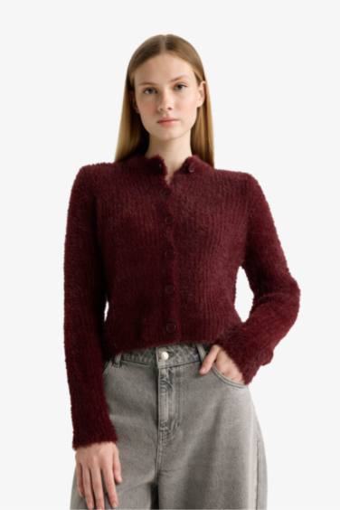 Slim Fit Crew Neck Knitwear Cardigan