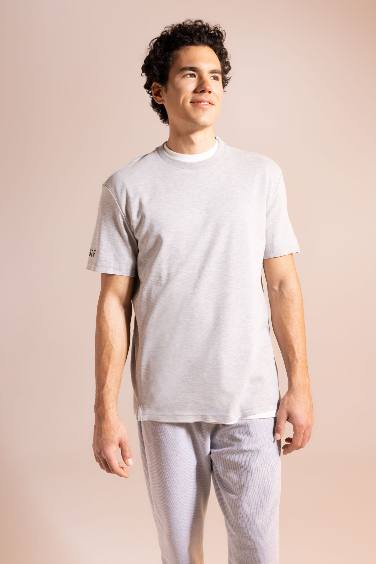 Regular Fit Crew Neck Printed T-Shirt