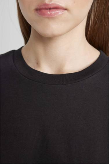 تيشيرت نص ردن قصة فضفاضة