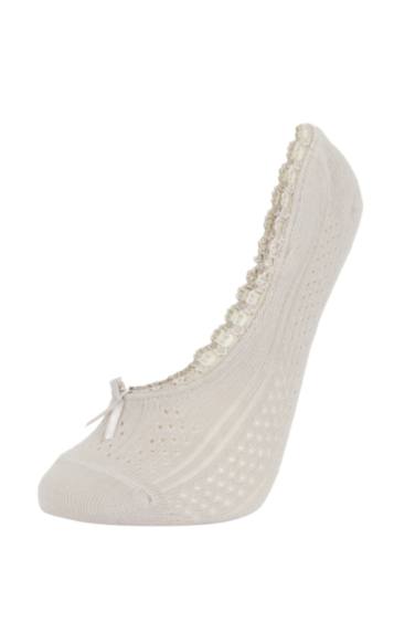 Chaussettes En Coton Pour Femme Avec Appliqués - 3 Pièces