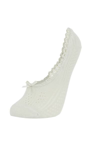 Chaussettes En Coton Pour Femme Avec Appliqués - 3 Pièces