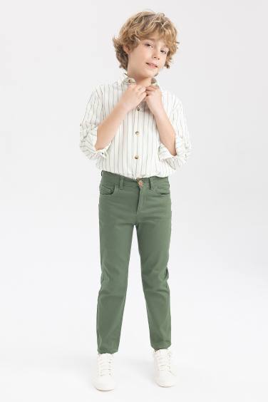 Брюки из габардина для мальчиков