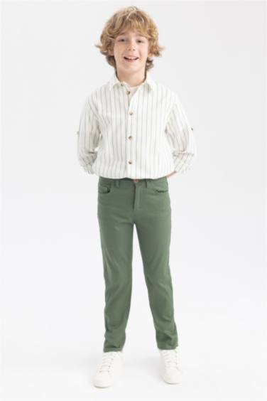 Брюки из габардина для мальчиков