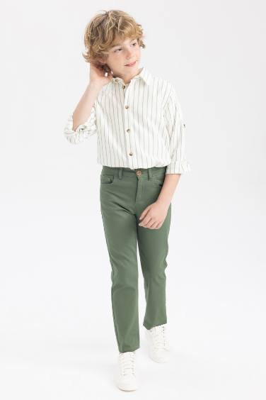 Брюки из габардина для мальчиков