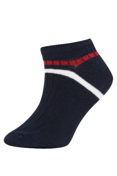 Erkek Çocuk Baskılı 5'li Pamuklu Patik Çorap