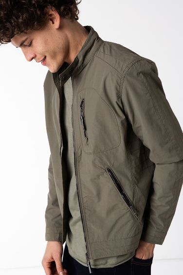 Slim Fit Fermuar Cep Detayli Suni Deri Siyah Erkek Mont Ceket Mont Colin S Online Alisveris