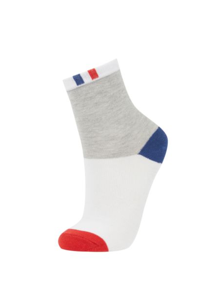 Lot de 5 paires de chaussettes longues en coton pour garçon