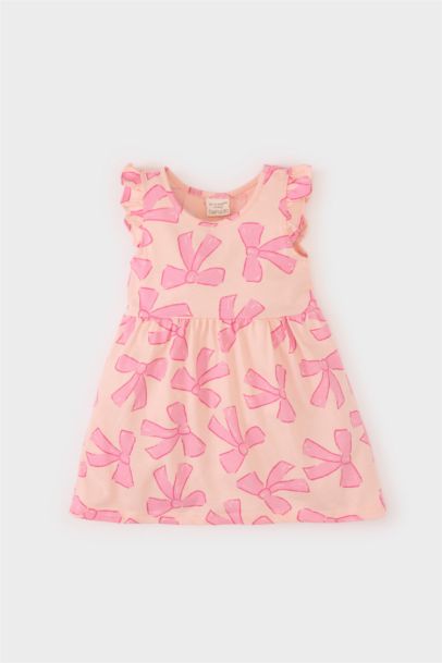 Robe à manches courtes à motifs pour bébé fille