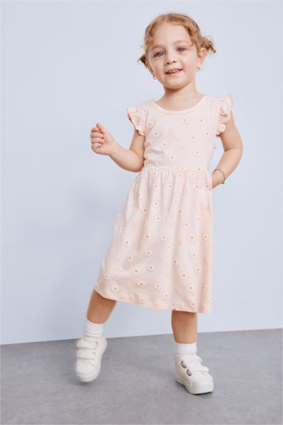 Robe à manches courtes à motif pour bébé fille