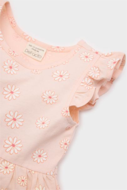 Robe à manches courtes à motif pour bébé fille