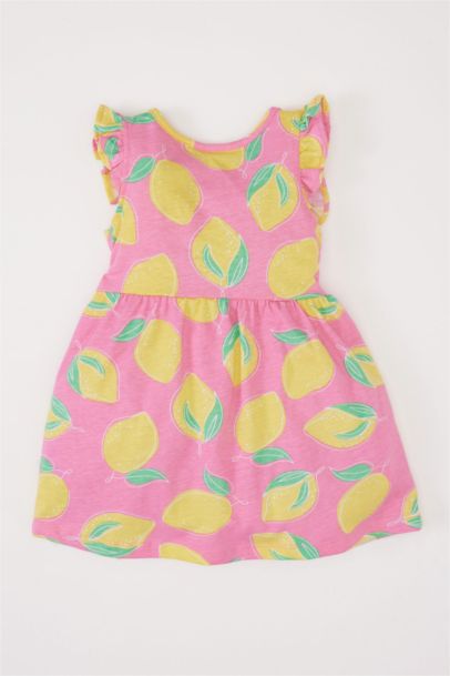 Robe à motifs sans manches pour bébé fille