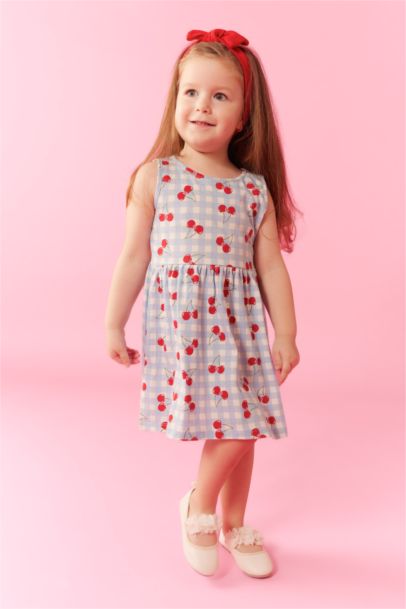 Robe Sans Manches à motifs pour bébé Fille