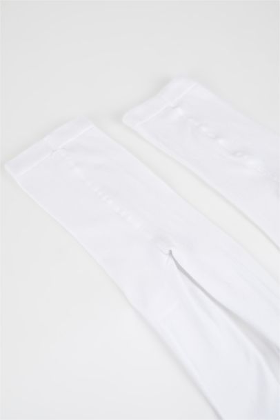 Girls 2 Pack Cotton Pantyhose