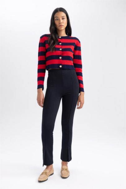 High Waist Short Leg Premium Trousers