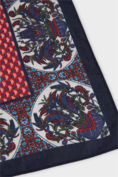 Kadın Desenli Pamuklu Bandana