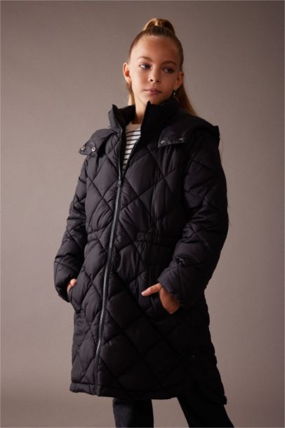 Парка с капюшоном для девочек