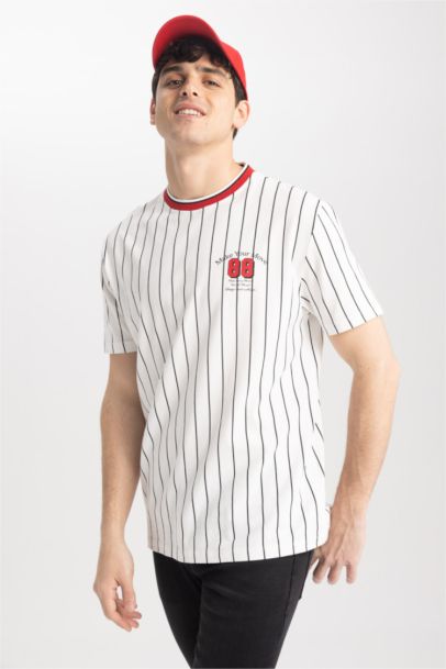 T-Shirt coupe régulière imprimé Col Ras Du Cou