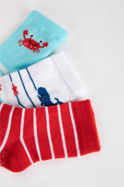 Baby Boy 3 Pack Cotton Long Socks