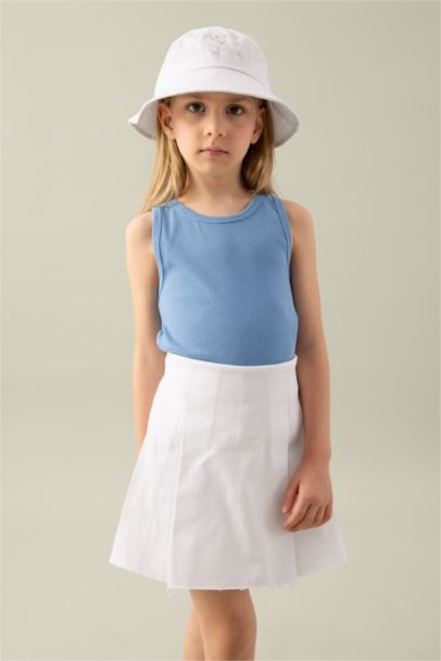 Girl Gabardine Relax Fit Skirt