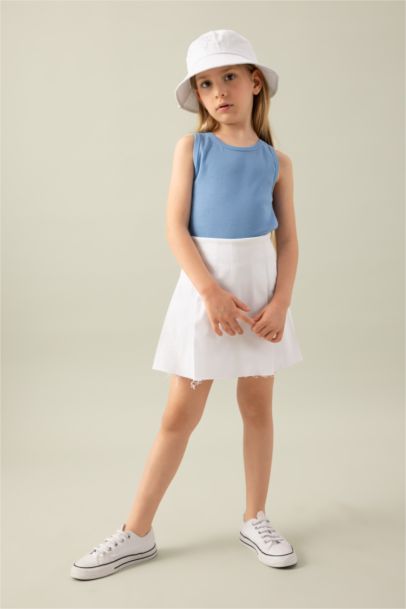 Girl Gabardine Relax Fit Skirt