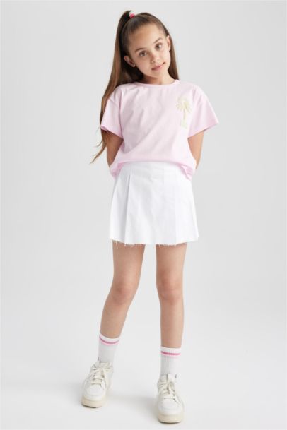 Girl Gabardine Relax Fit Skirt