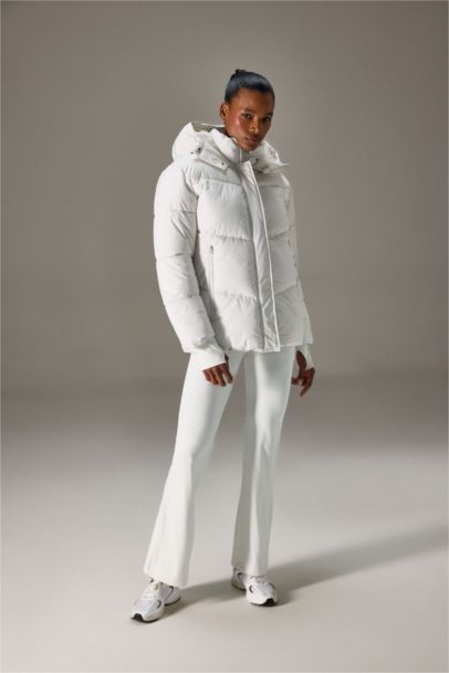 Su İtici Regular Fit Yarım Polar Astarlı Kapüşonlu Fermuarlı Kışlık Mont