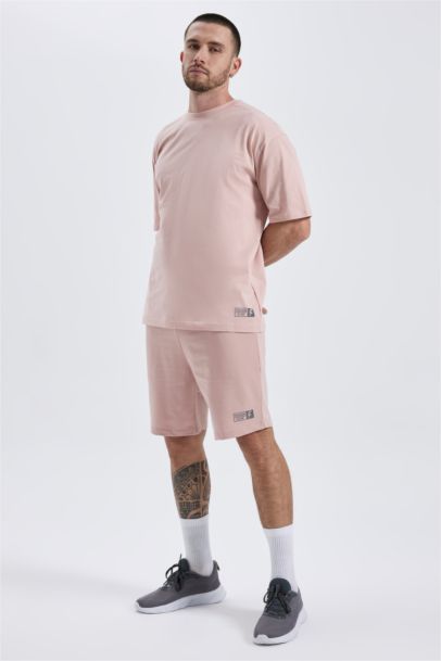 Defacto Fit Oversize Fit Crew Neck Printed T-Shirt