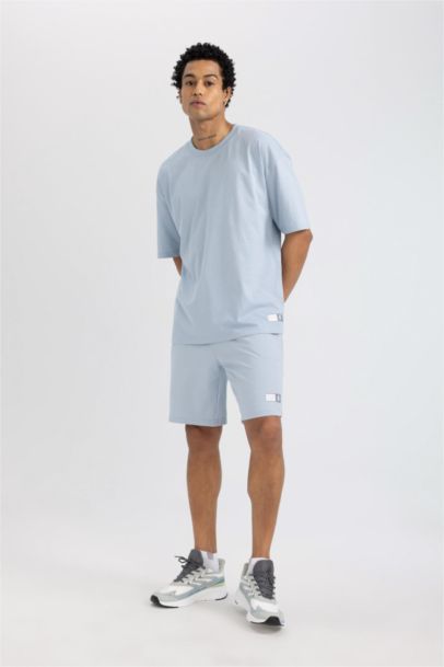 DeFactoFit Slim Fit Short Leg Sweatshirt Fabric Shorts