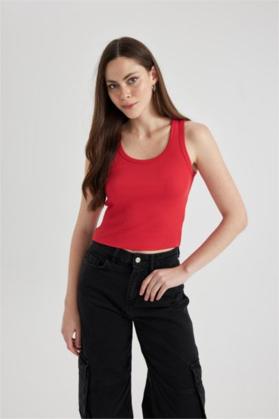 Slim Fit Camisole U Collar Tank Top